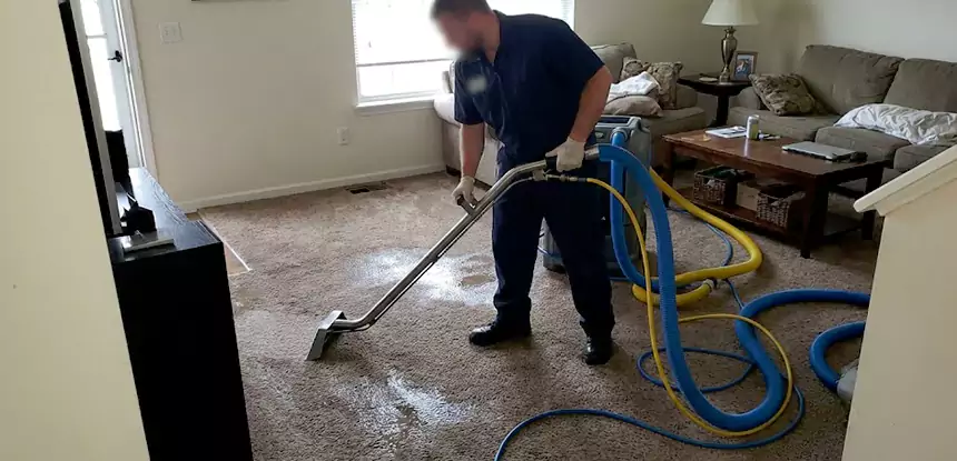 Flooded Basement Carpet Cleanup Calhoun